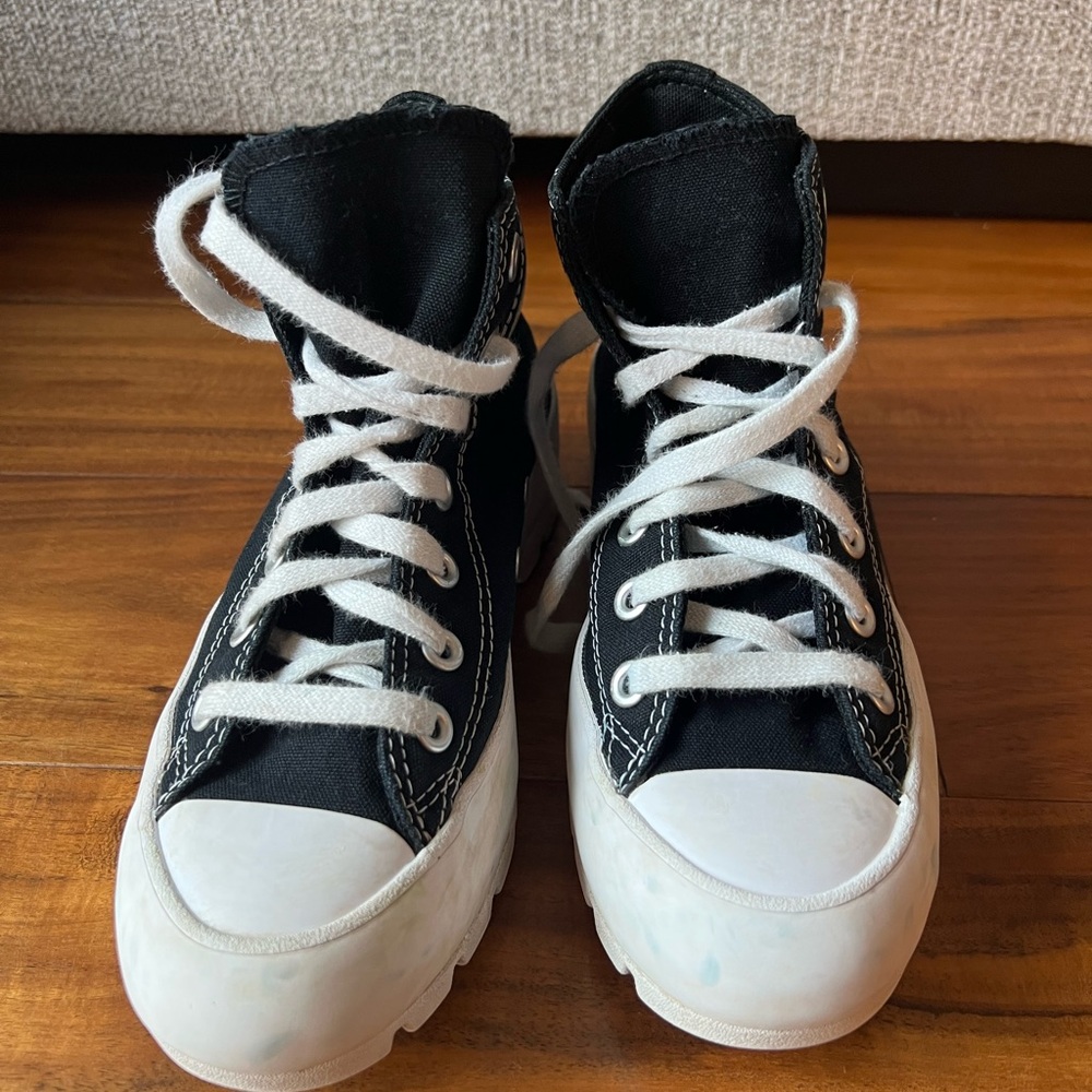 Converse Black and White High-Top Sneakers